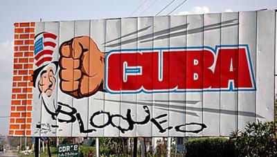 No al bloqueo de EEUU contra Cuba